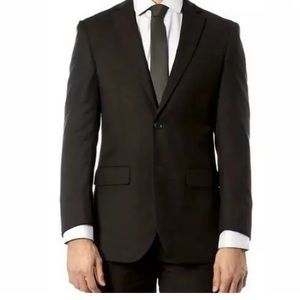 NWT Alberto Cardinali Black Suit 38R/32W